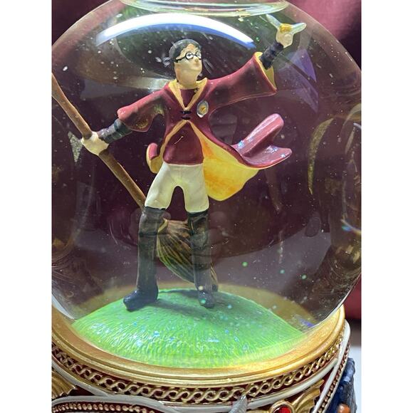 Harry Potter Musical Snow Globe Set Ron Harry Hermione Gryffindor Trio Bradford - Picture 3 of 10